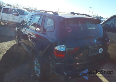 2007 BMW X3 3.0Si from USA, damaged, VIN WBXPC93427WF14504